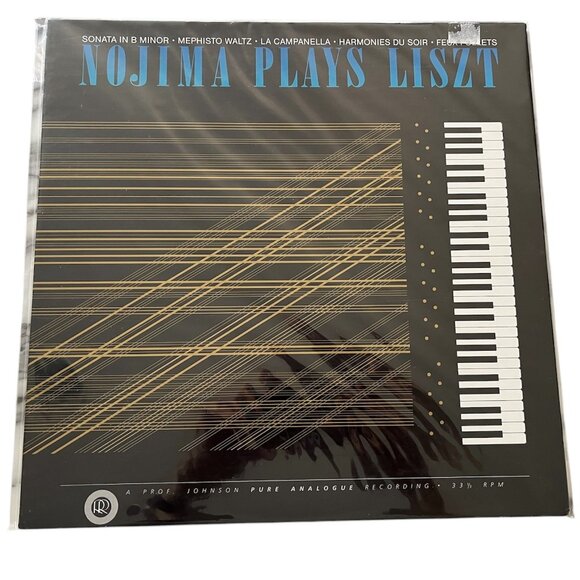 RARE 1986 NOJIMA PLAYS LISZT VINYL RECORD, ANALOGUE RECORDING, CLASSICAL PIANO - Picture 1 of 2